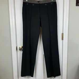 The Limited black dress pants size 6. Has strip of tweed around the waist